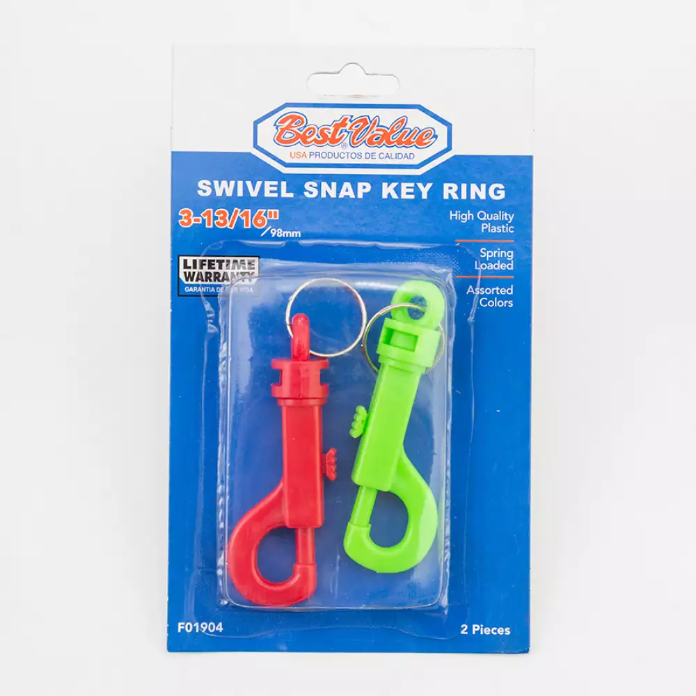 Llavero Best Value Plastico 2 Piezas Colores