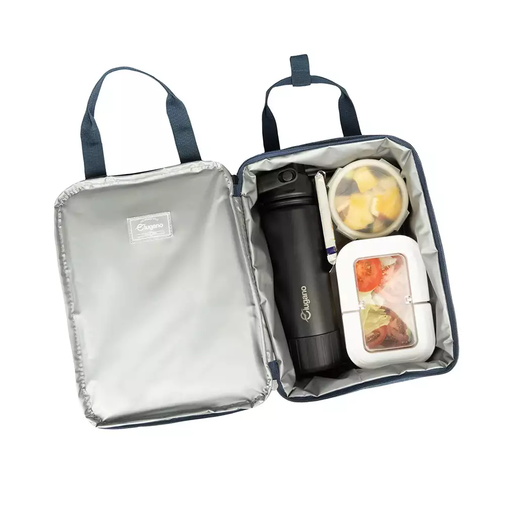 Lonchera Lugano Etern 20X28X14 Azul Poliester Xm202663