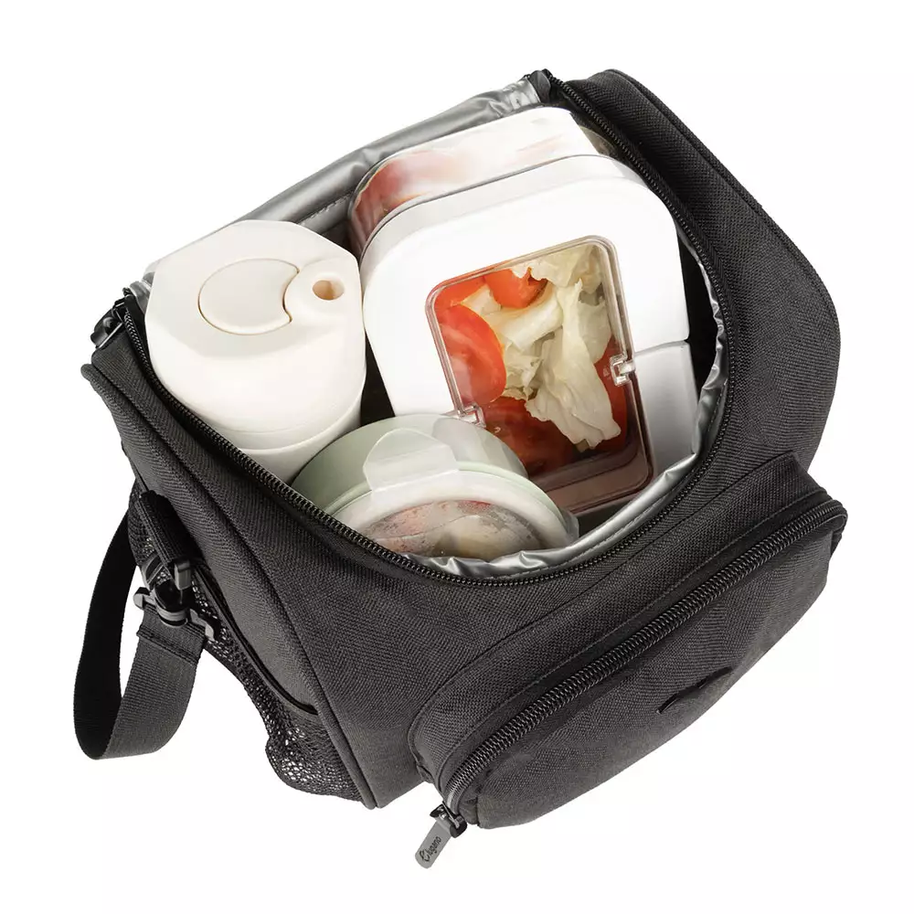 Lonchera Lugano Timeless 23X21X20 Negro Poliester Xm202856