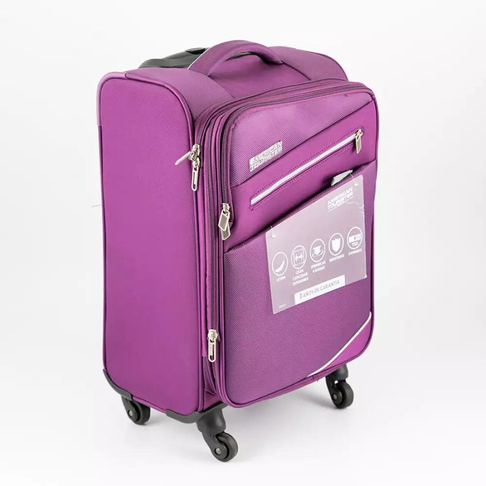 Maleta American Tourister 20 In 35X55X25Cm Morado Polipropileno