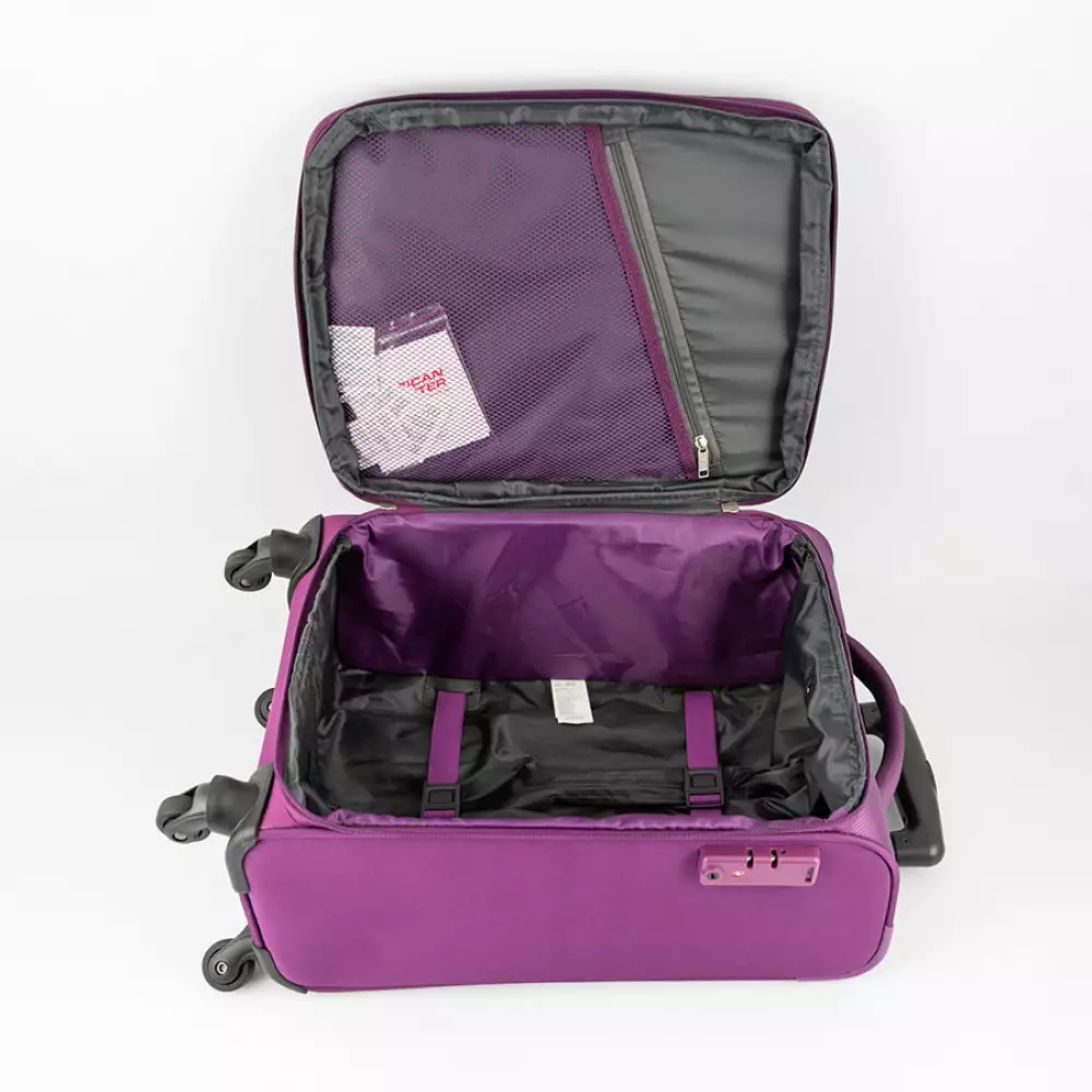 Maleta American Tourister 20 In 35X55X25Cm Morado Polipropileno