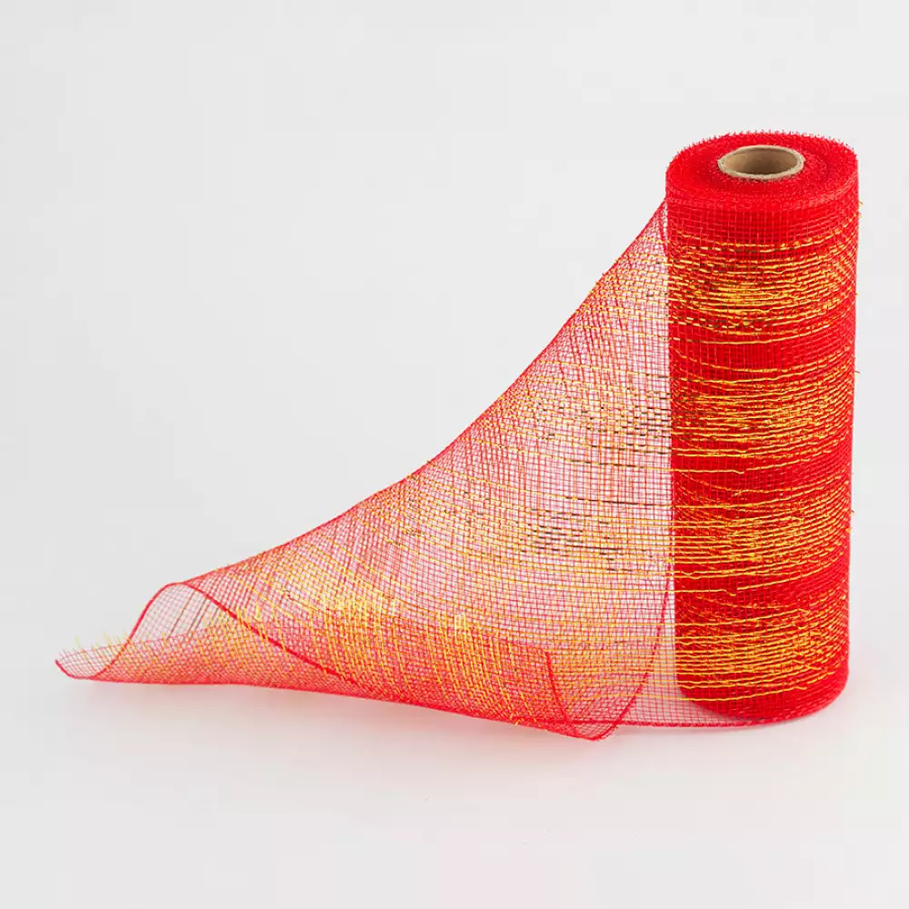 Malla navideña Santini 823x25cm Rojo