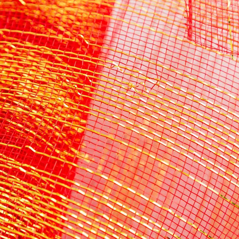 Malla navideña Santini 823x25cm Rojo