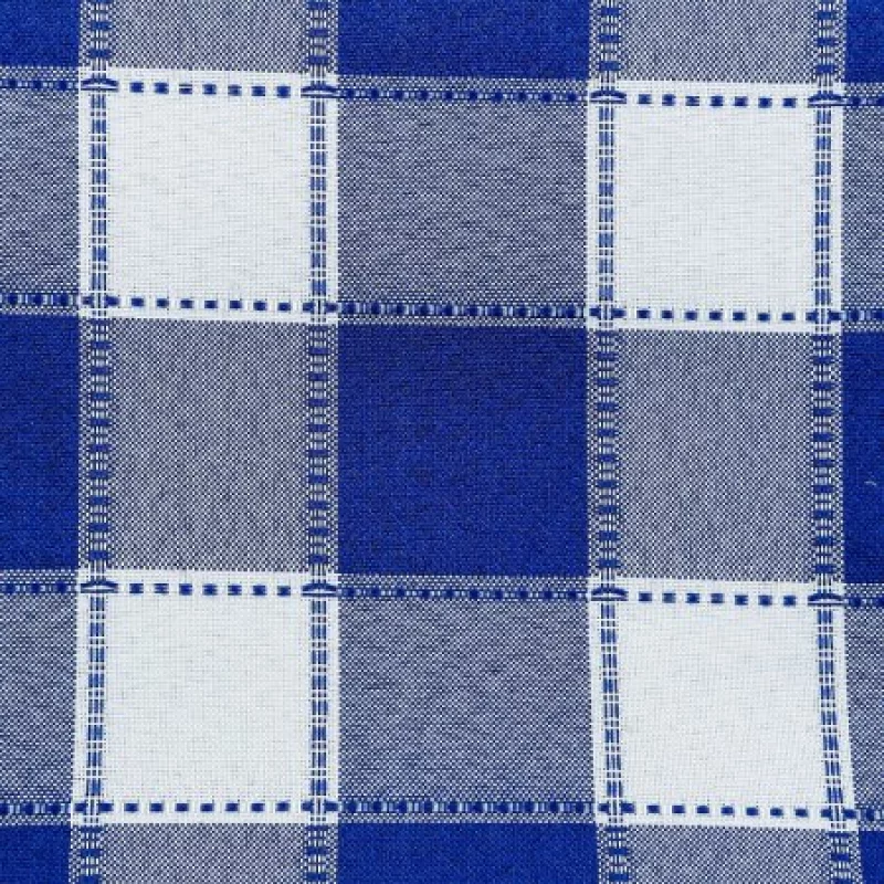 Mantel Homeset Cuadrado-Azul Con Blanco