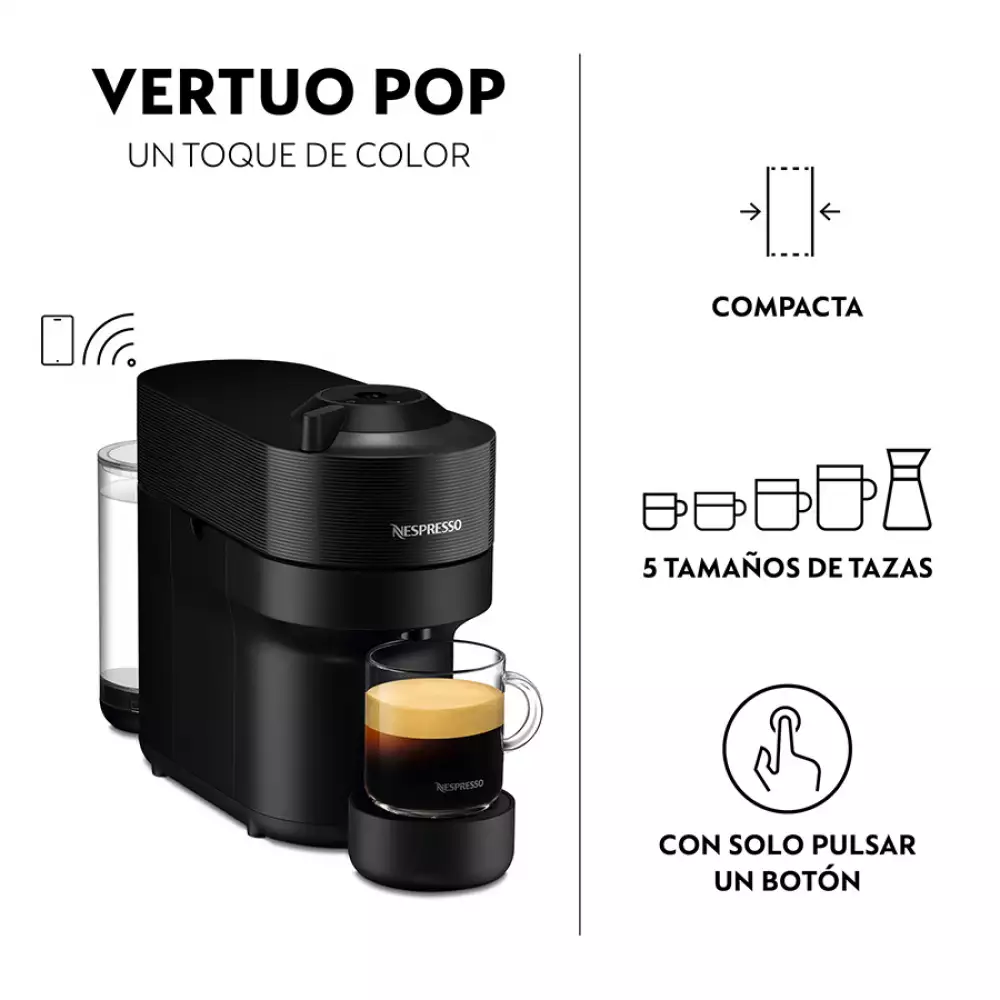 Cafetera Vertuo Pop Roja NESPRESSO Vertuo POP 