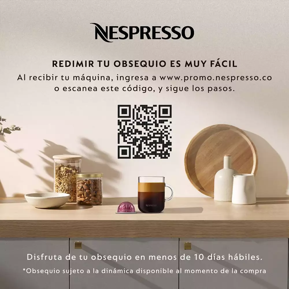 Máquina de Café Nespresso Vertuo Pop Compacta Negra