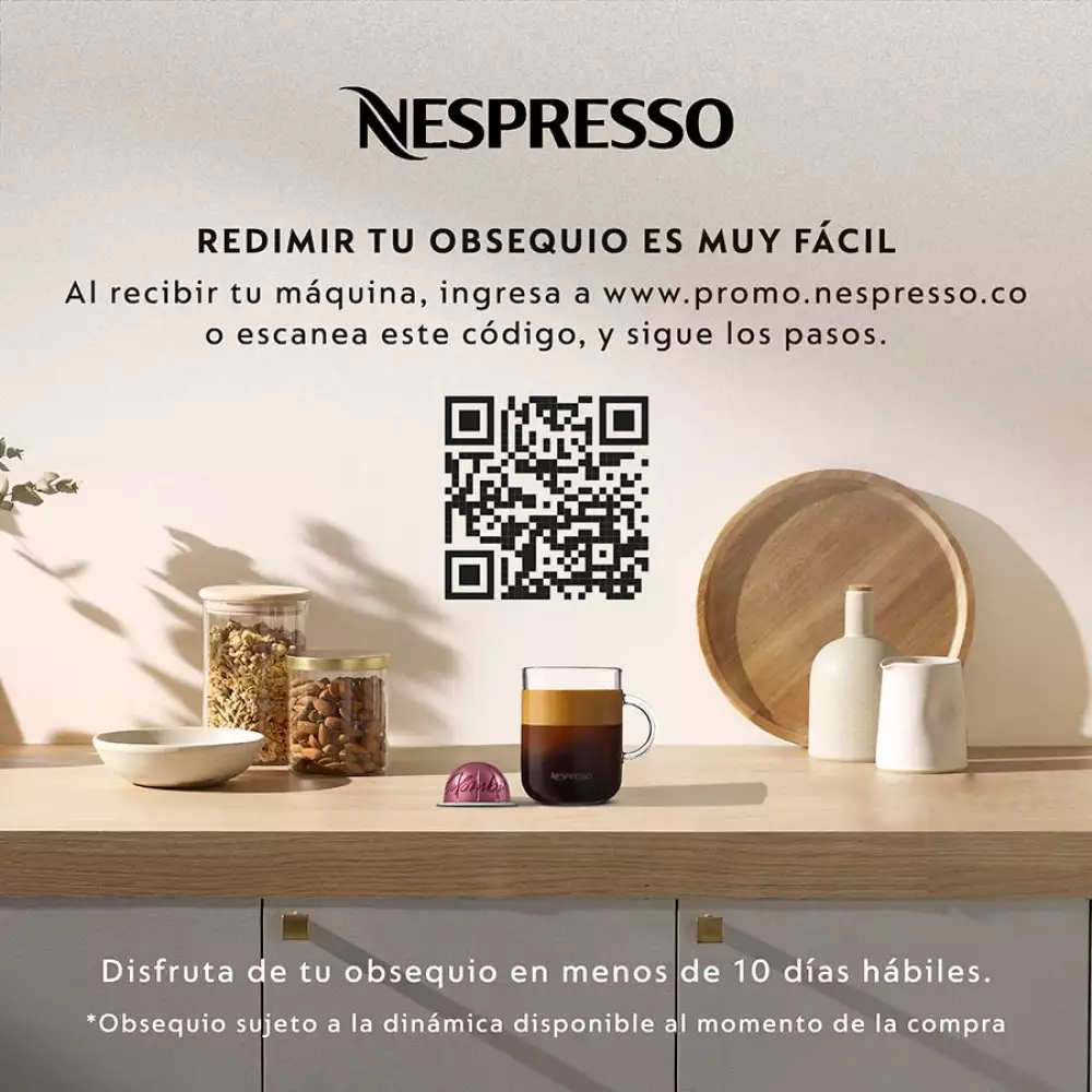 Cafetera Nespresso Vertuo Pop Con Café De Color Rojo