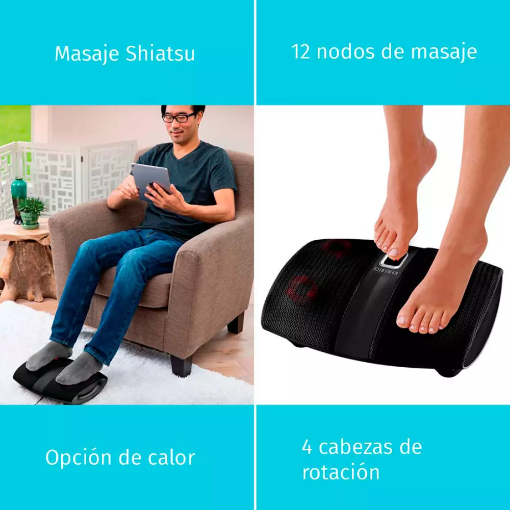 Masajeador Pies Homedics Shiatsu Fms255Hj