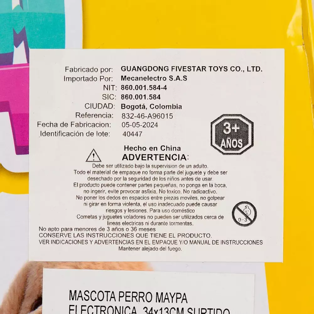 Mascota Perro Maypa Electronica 34X13Cm Surtido 832-46-A96015