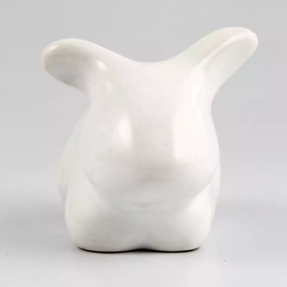 Matera Con Forma De Conejo-Blanco 