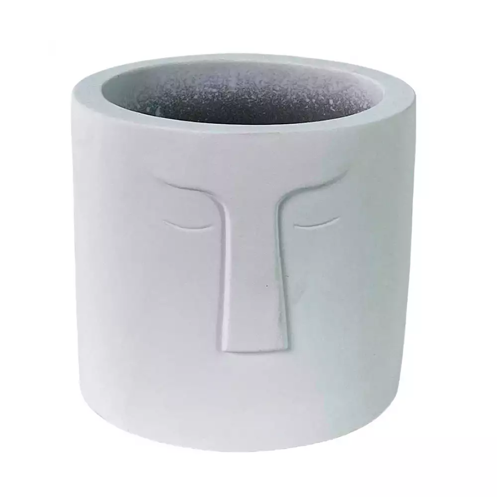 Matera Concepts Cara Monocromia 10X9X10Cm Blanco Cemento 439-35