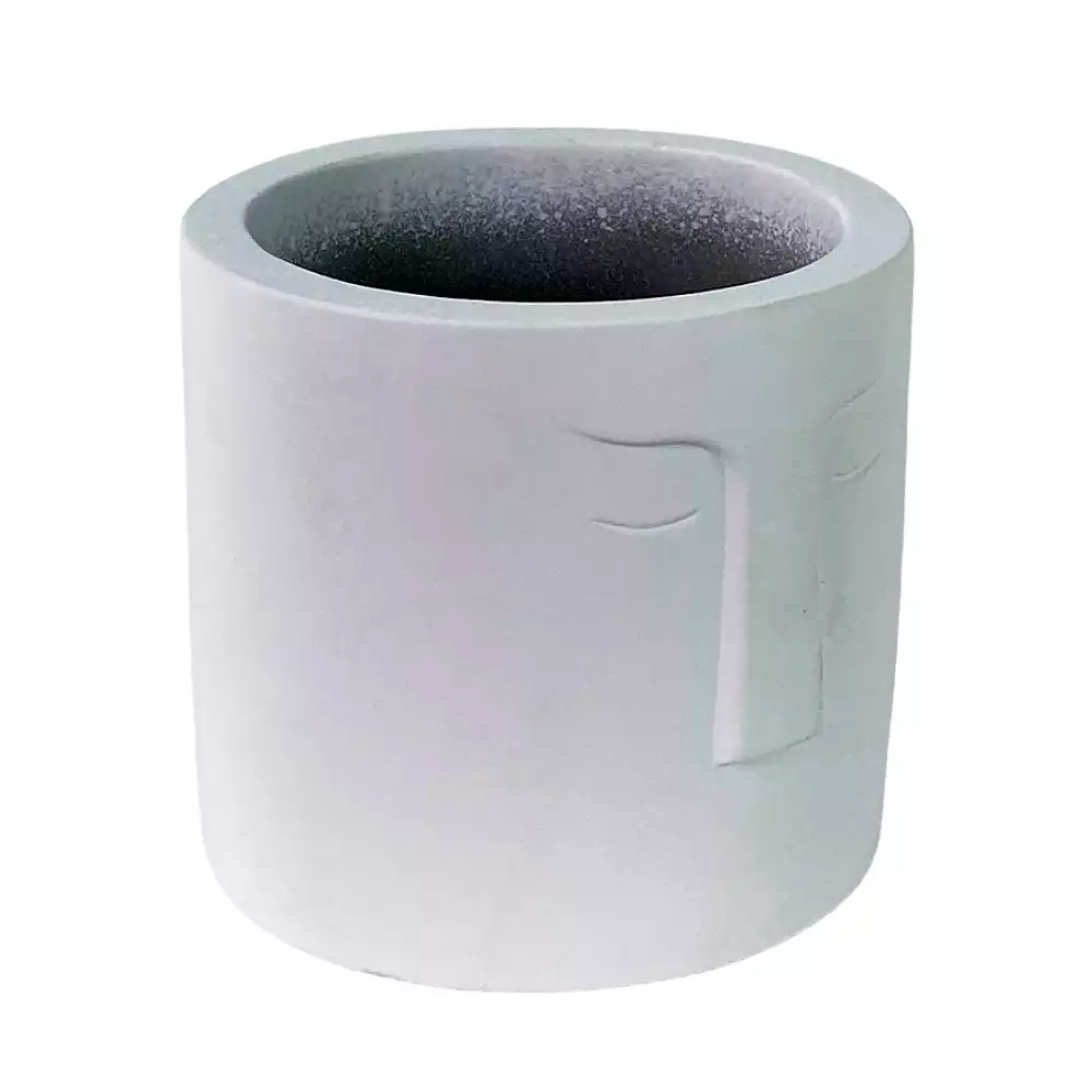 Matera Concepts Cara Monocromia 10X9X10Cm Blanco Cemento 439-35