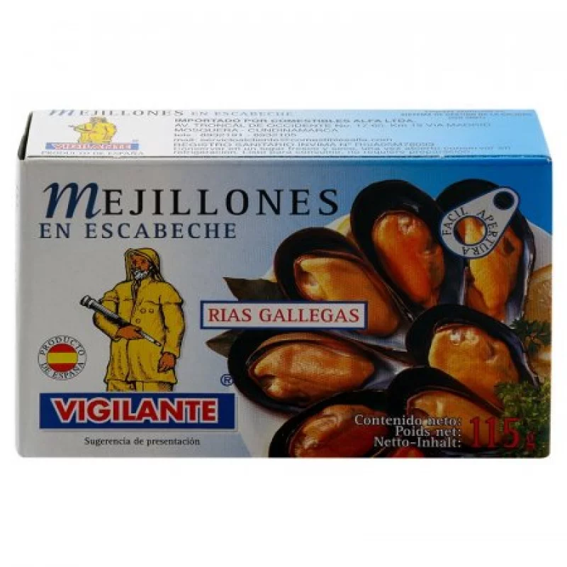 Mejillones Vigilante En Escabeche 115 Gr 020060206