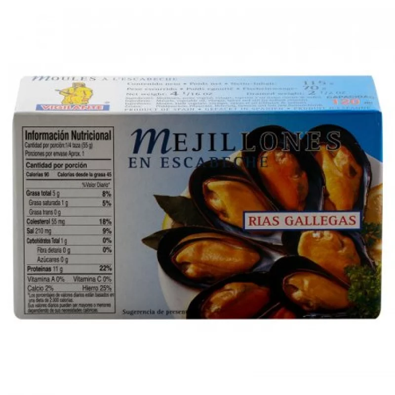 Mejillones Vigilante En Escabeche 115 Gr 020060206