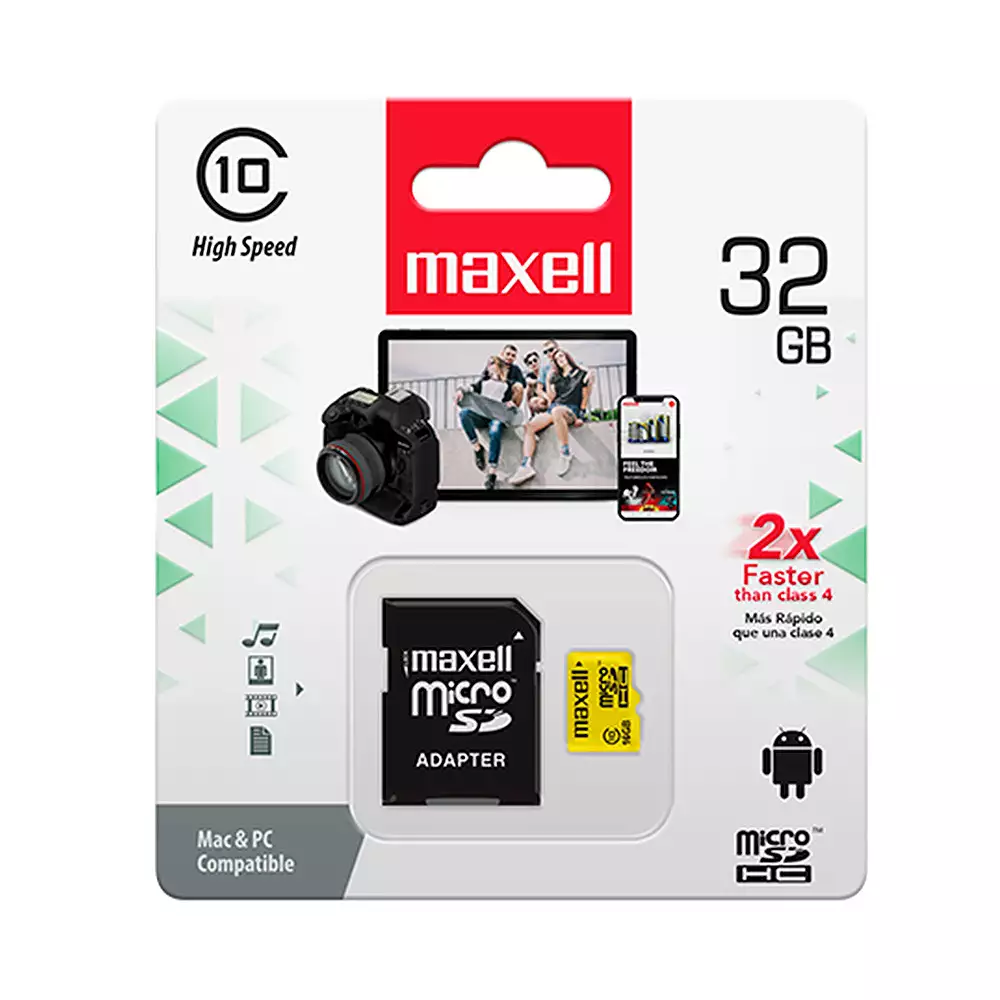 Memoria Micro Sd Maxell 32Gb Clase 10 C/Adap 346306