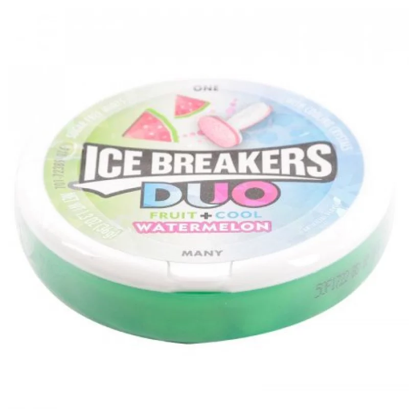 Menta Ice Breakers Duo Sandia 36Gr X16Un