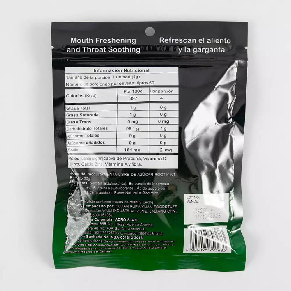 Menta Verde Freshn Free 2Do 30 Dcto 50 Gr 5