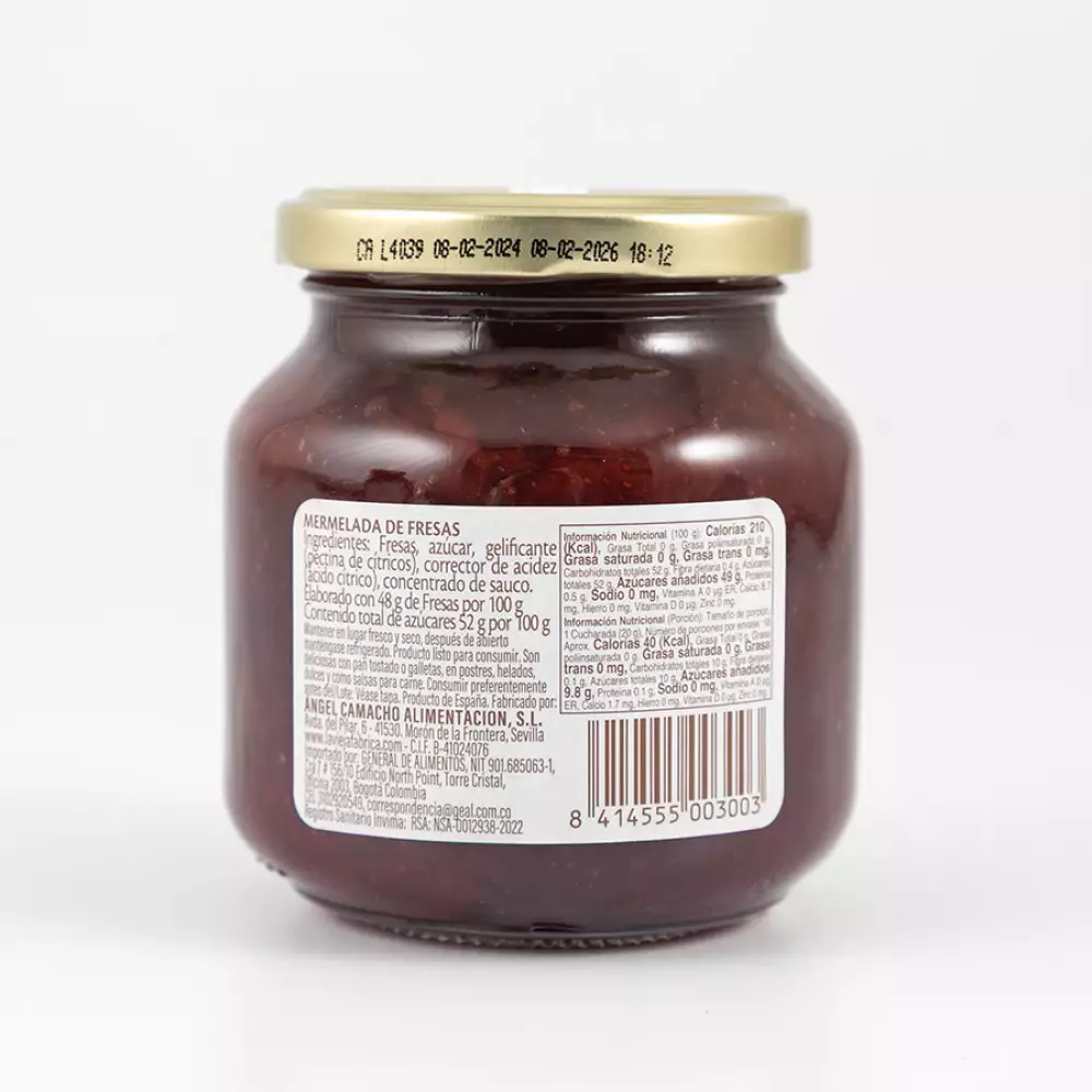 Mermelada La Vieja Fabrica 2Do 30 Dto 350 Gr Fresa 2