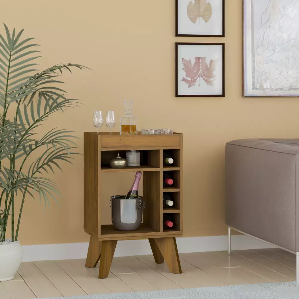 Mesa Auxiliar Bertolini Bar 45X72X32Cm Cafe Mdp 4102