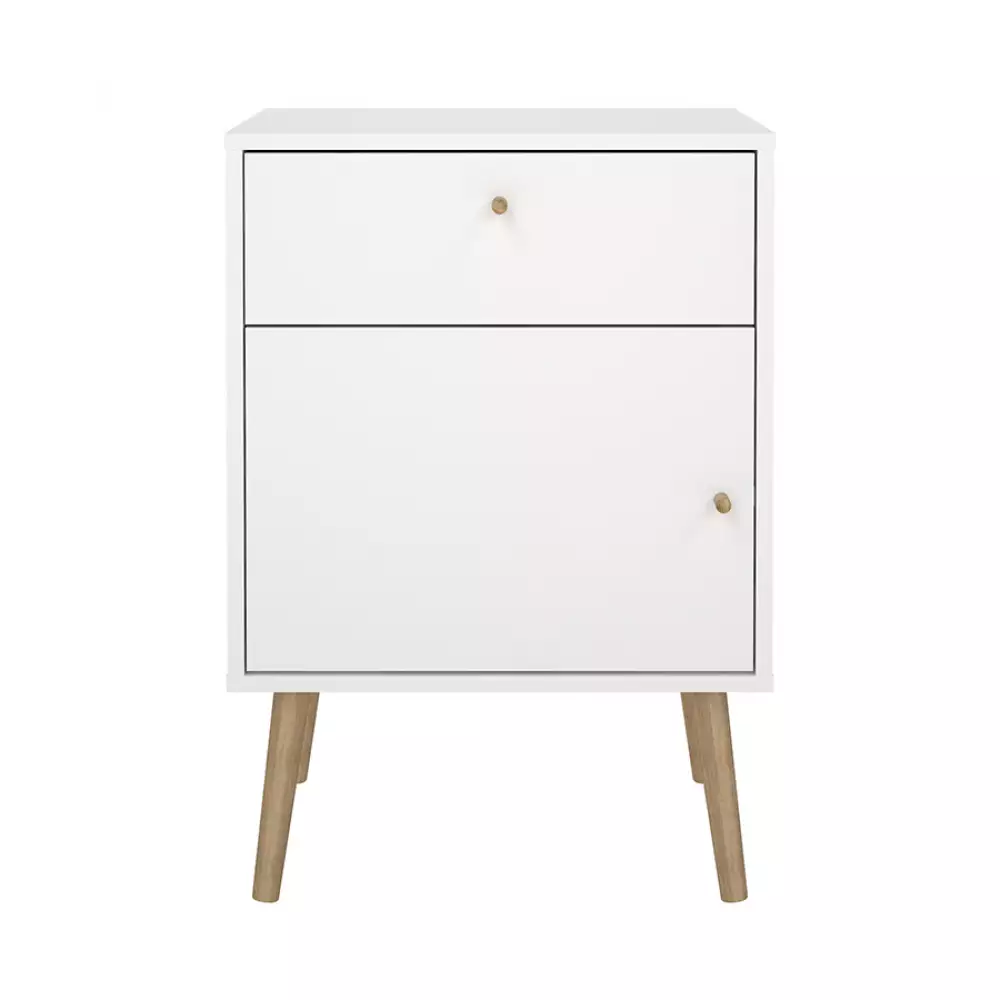 Mesa Noche Tvilum Bodo 50X72X39Cm Blanco