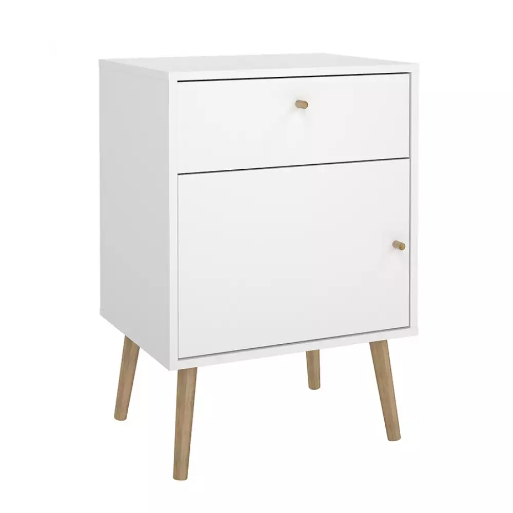 Mesa Noche Tvilum Bodo 50X72X39Cm Blanco