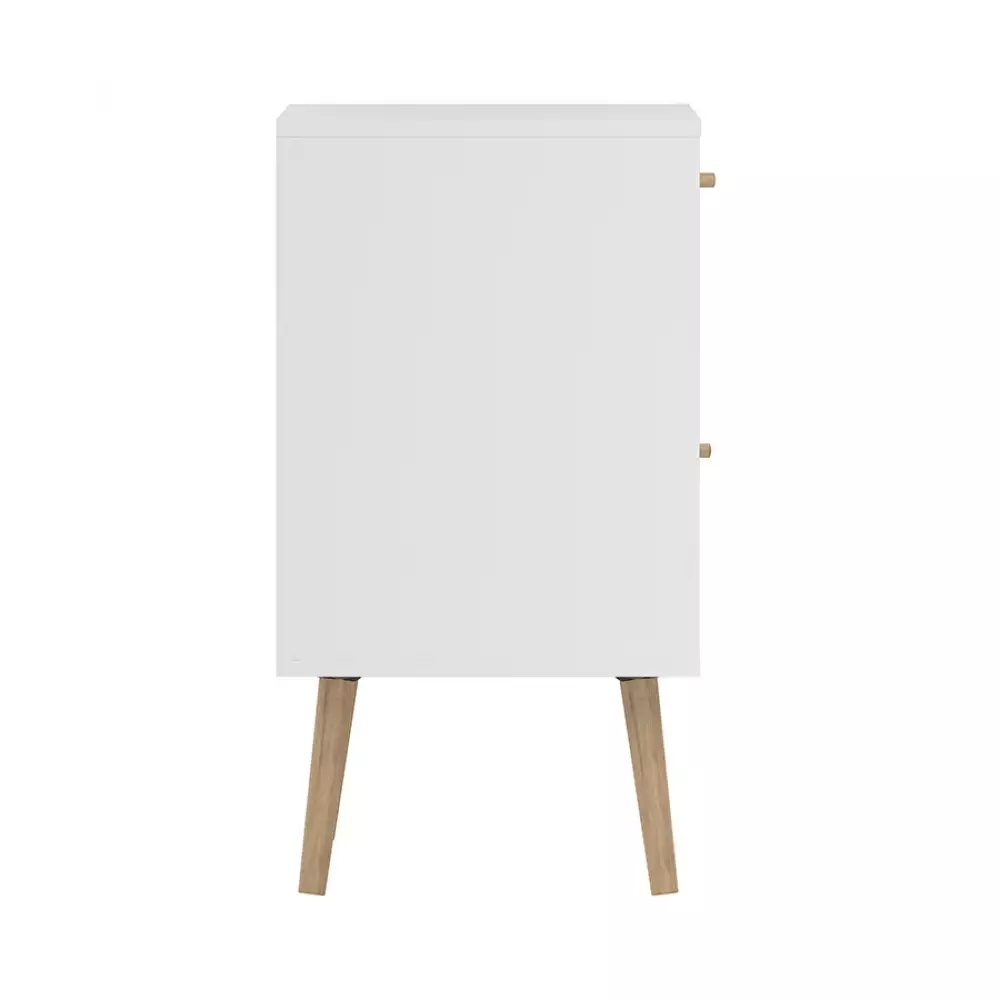 Mesa Noche Tvilum Bodo 50X72X39Cm Blanco