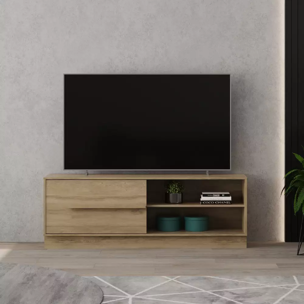 Mesa Tv Bertolini 155X55X35Cm Cafe Mdp
