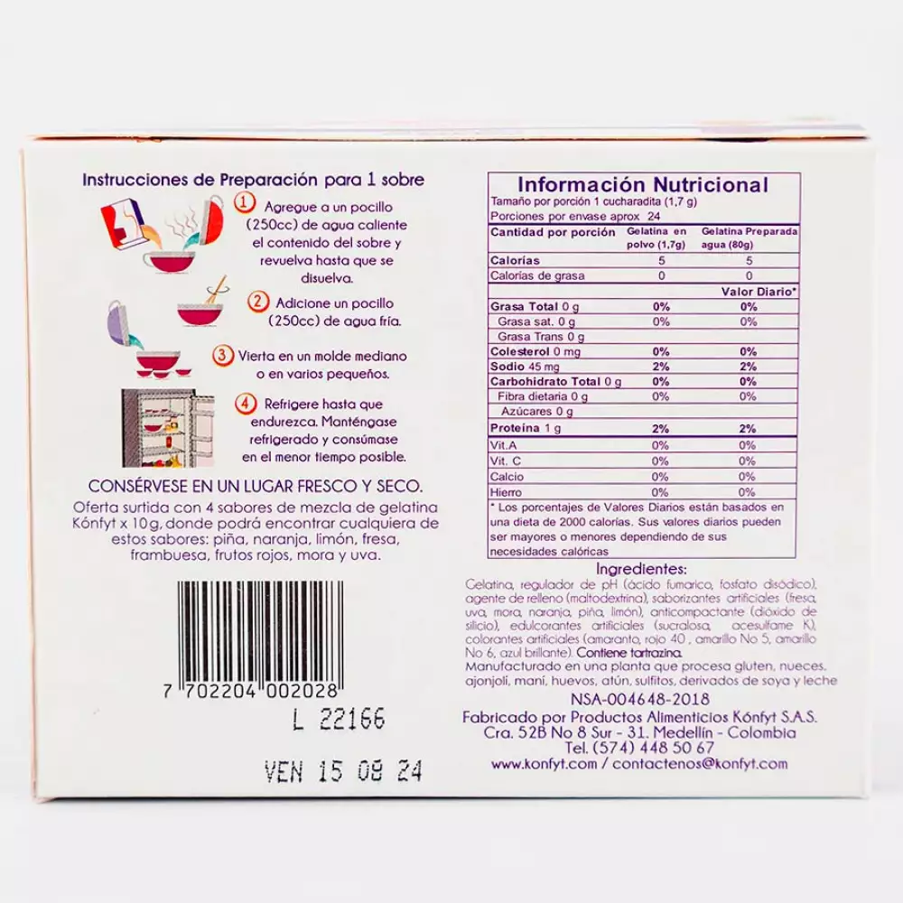 Mezcla Konfyt 40 Gr Frambuesa 2028