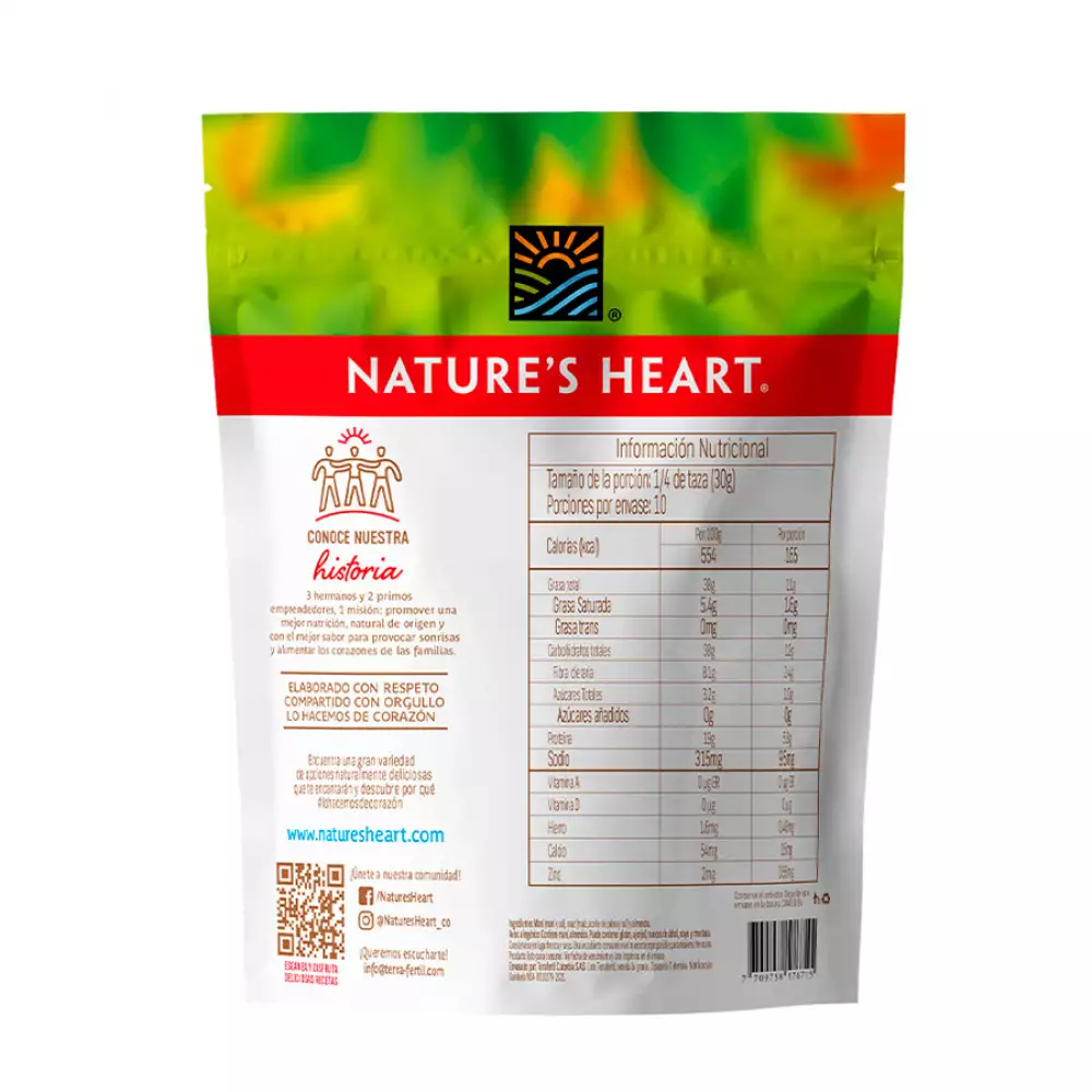 Mezcla Proteina Natures Hearth 300 Gr Mani Mezcla Proteina-1