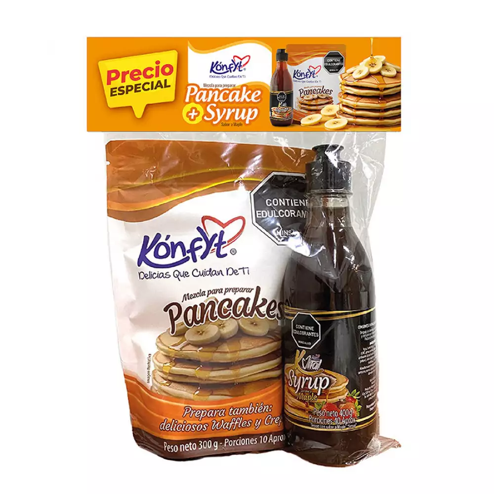 Mezcla Y Syrup Konfyt Pancakes Pack 700 Gr