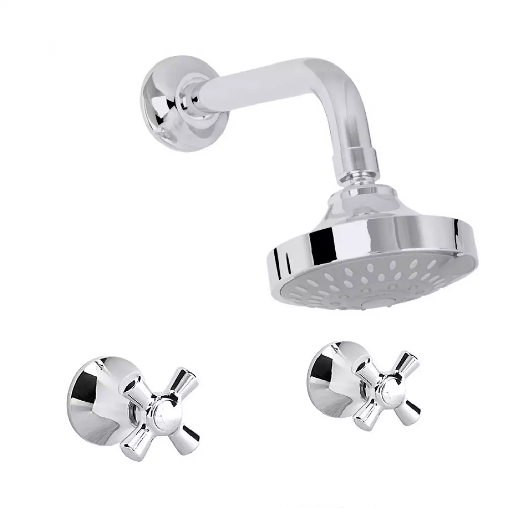 Mezclador Ducha 8 In Gricol Regadera Helvetia 63X45X32Cm Plateado