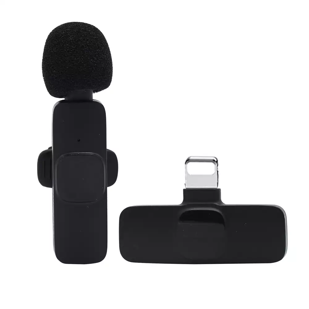 Microfono Inalambrico De Solapa Para Grabacion Lightning