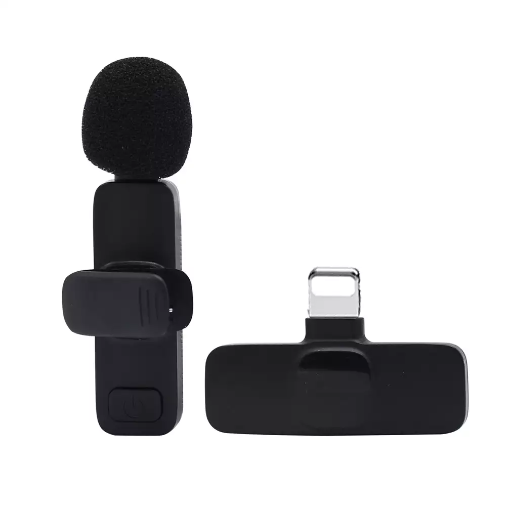 Microfono Inalambrico De Solapa Para Grabacion Lightning