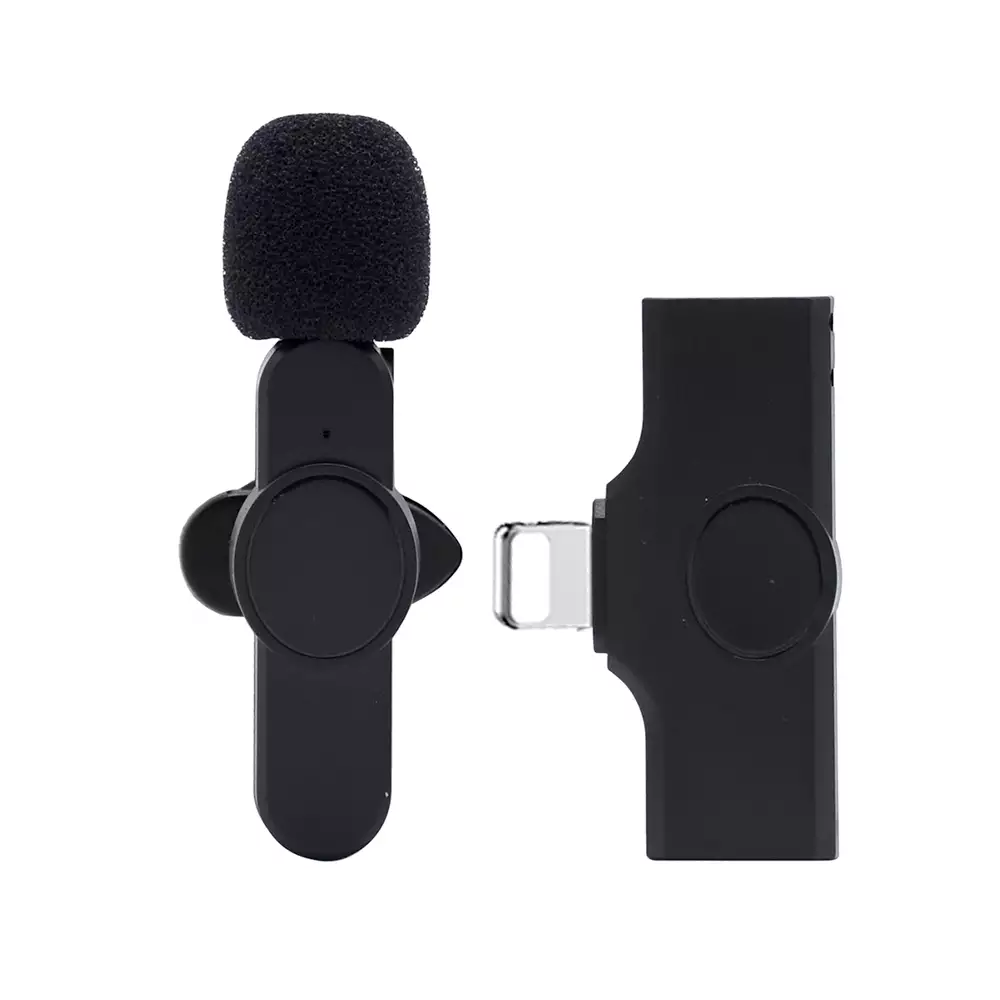 Microfono Inalambrico De Solapa Para Grabacion Lightning