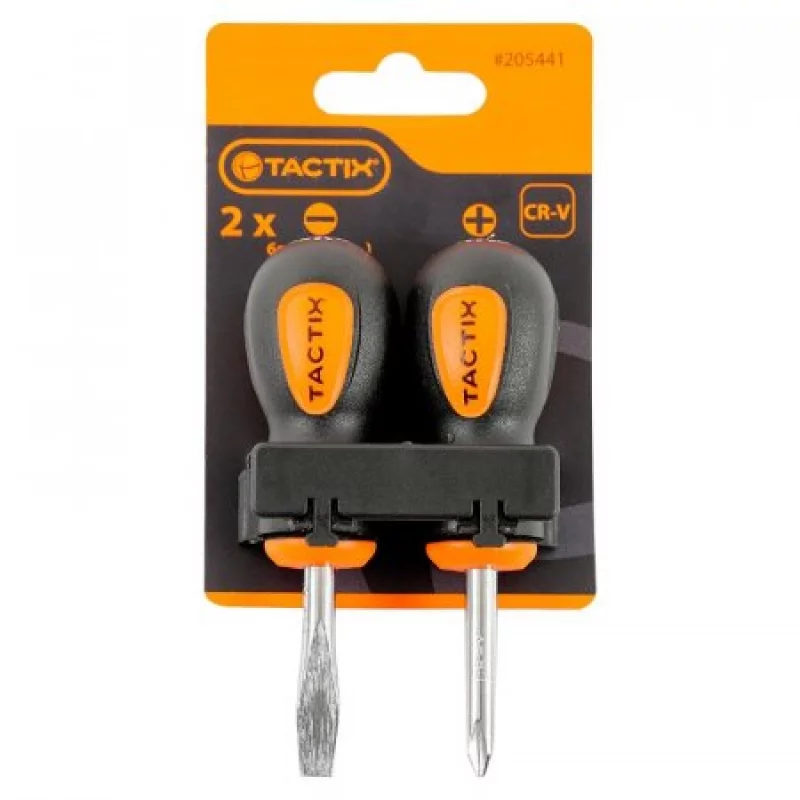 Mini Destornillador Tactix 205441 X2 Unidades