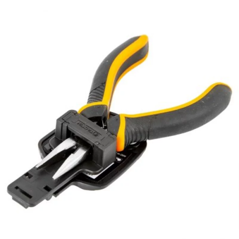 Mini Pinza Tactix 4 3/4"/120Mm Negro Con Naranja
