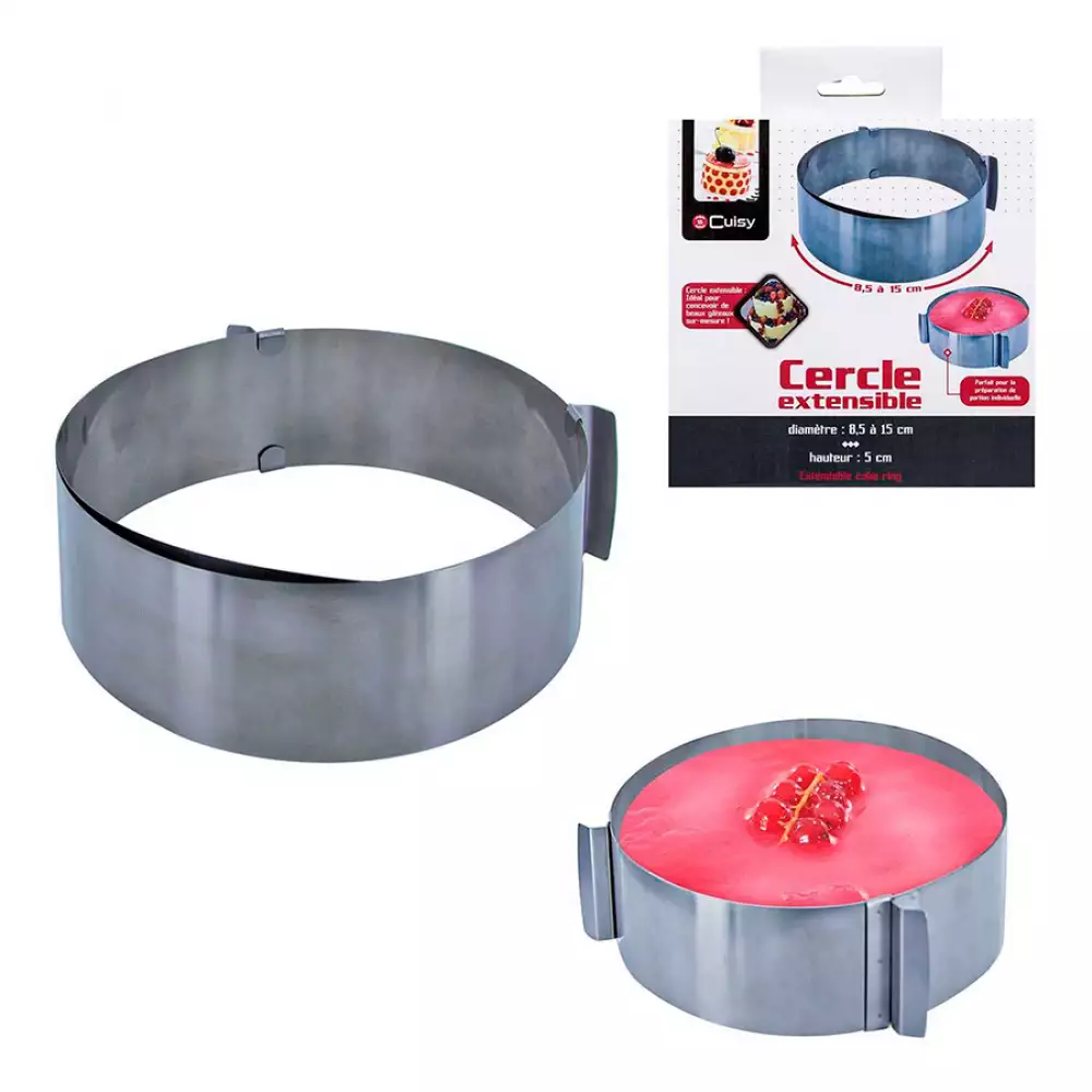 Molde Cook Concept Extensible 8.5 Cm-15 Cm Redondo En Acero Inoxid