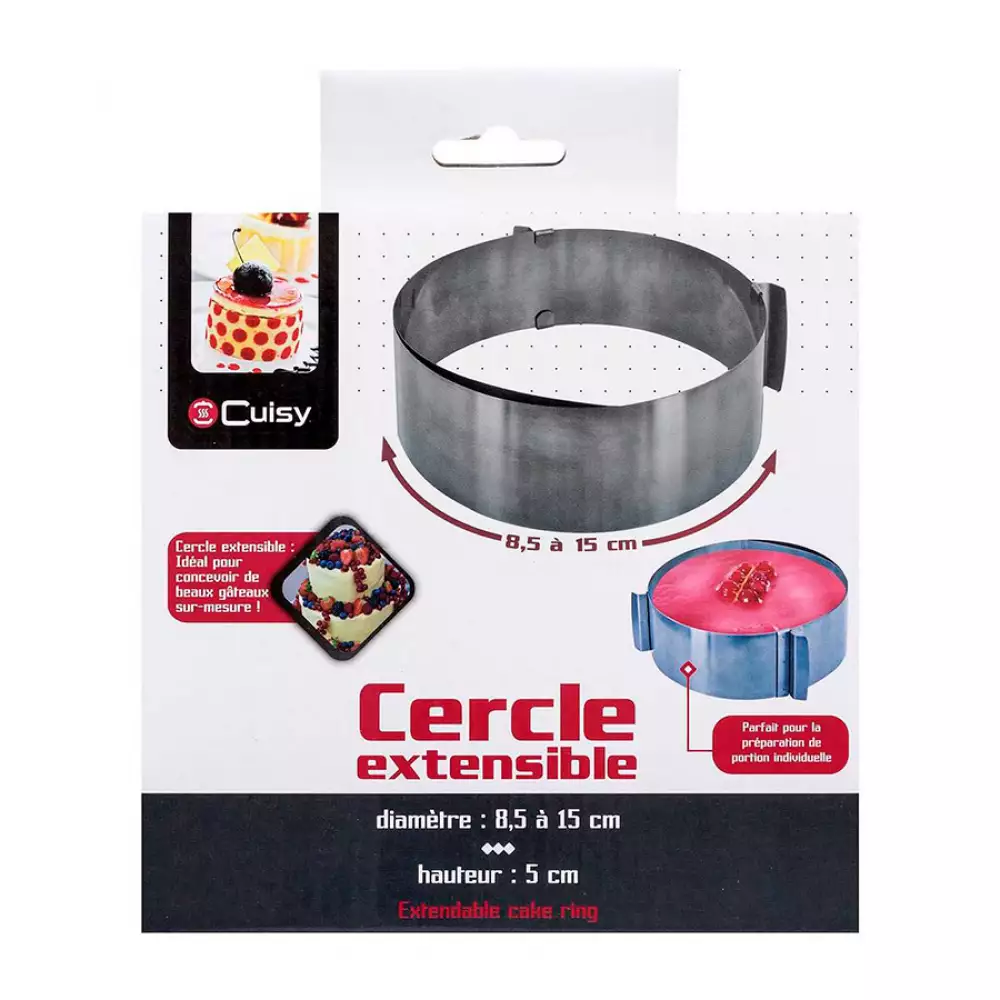 Molde Cook Concept Extensible 8.5 Cm-15 Cm Redondo En Acero Inoxid