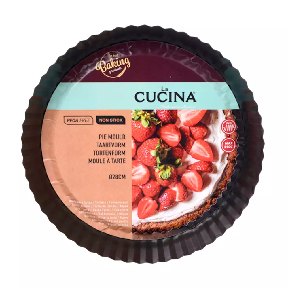 Molde La Cucina 28X3Cm Negro Acero 170112190