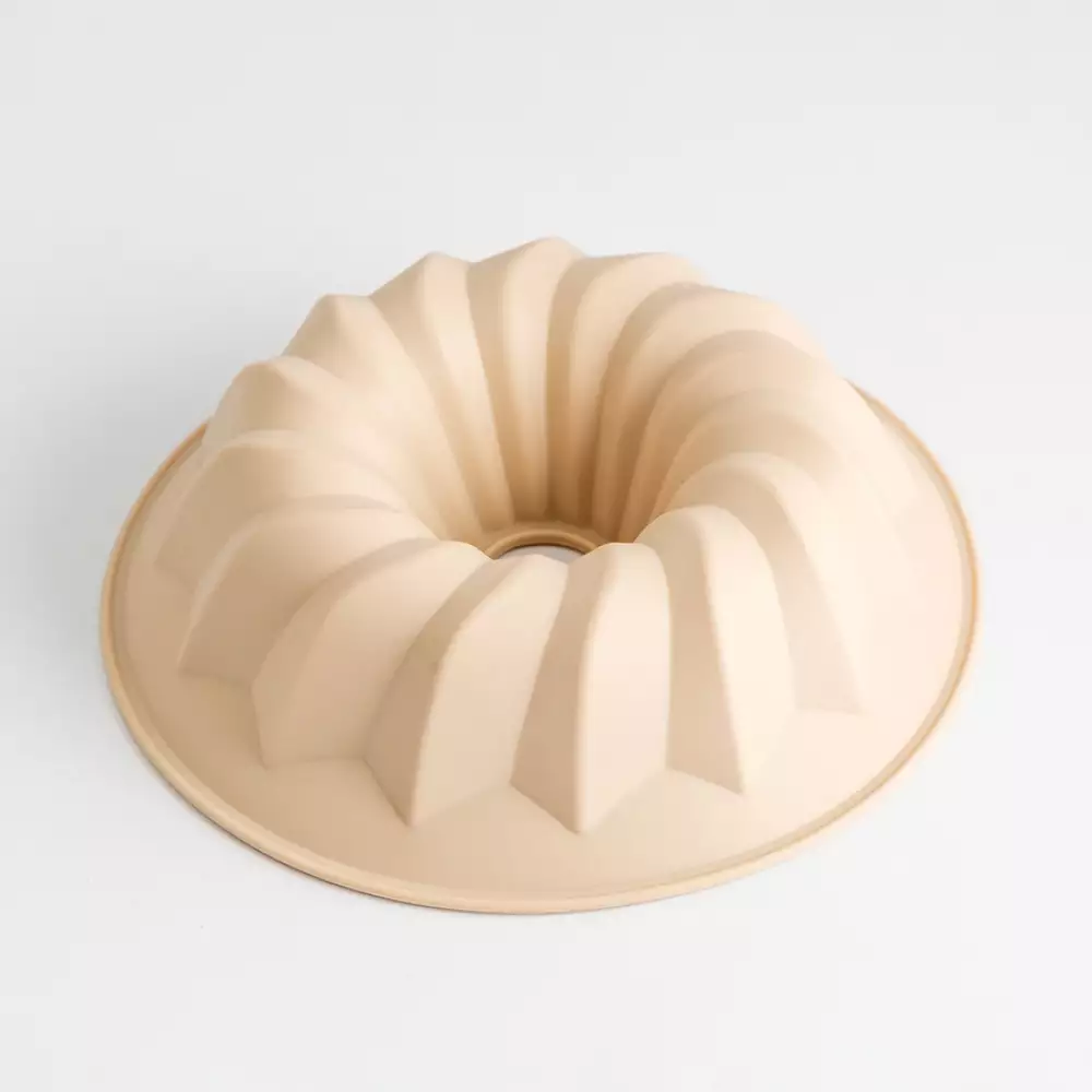 Molde Redondo Expressions 21X21X6Cm Beige Silicona D600Kb0066