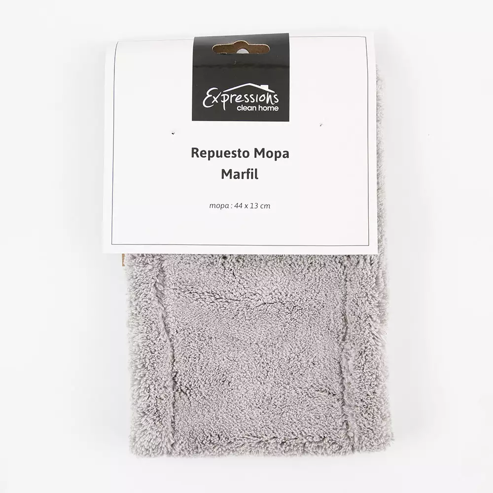 Mopa Expressions Repuesto Plana 44Cm Blanco Microfibra 2312004-1