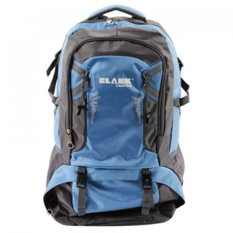 Morral Camping Clark Vermont 39X21X61Cm Azul 60 Lt Poliester L