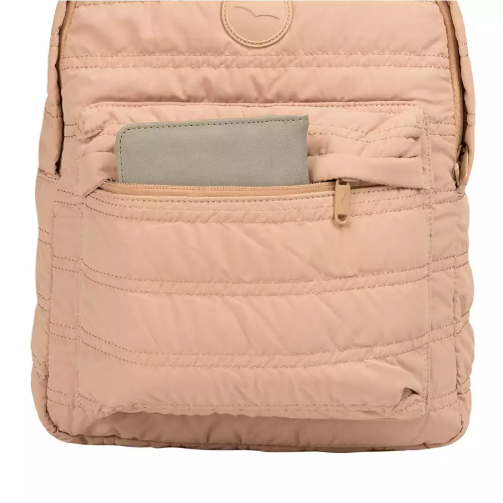 Morral Lugano Glide Mini 27X39X27Cm Taupe Poliester 24210