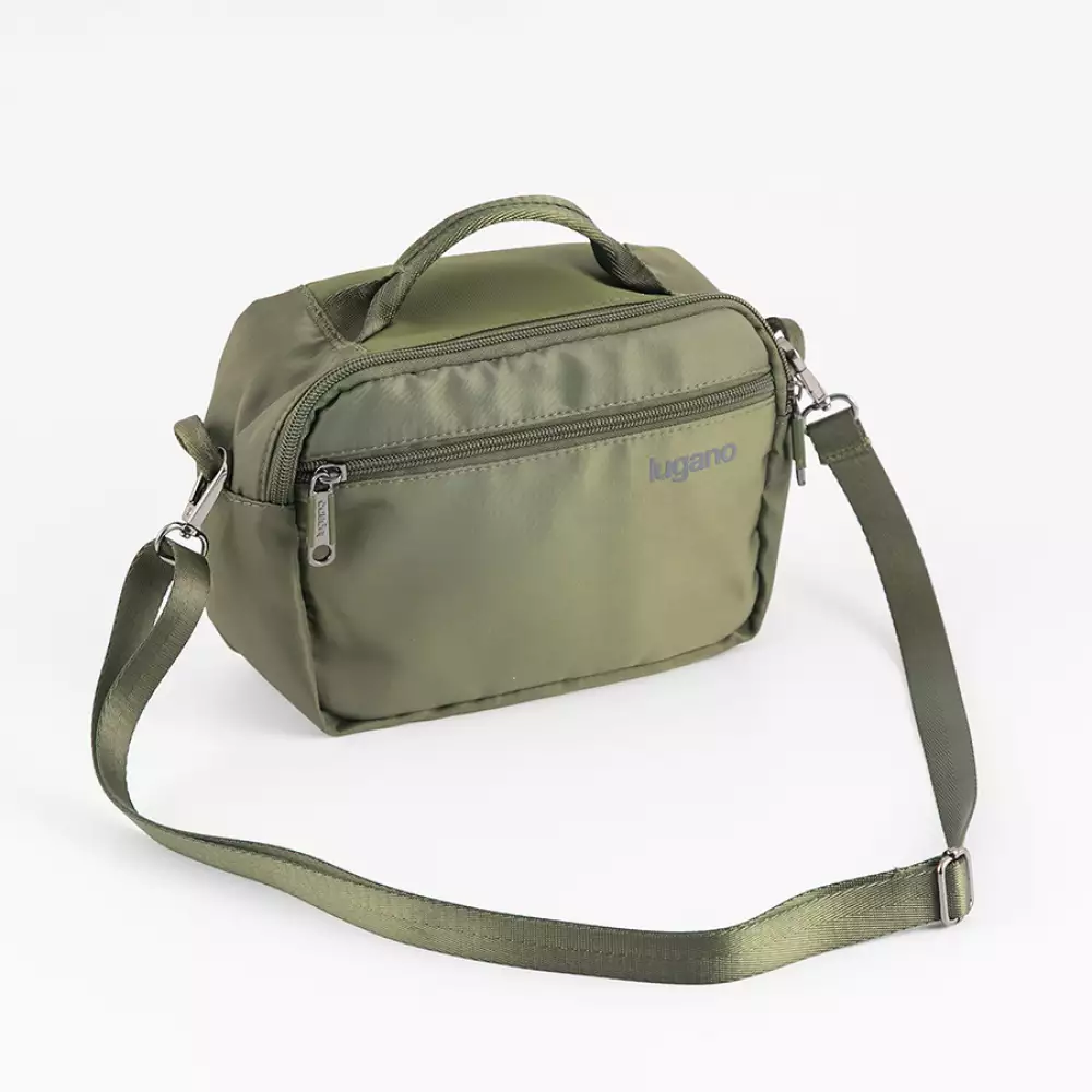 Morral Lugano Huella  Verde Poliester Xm202611