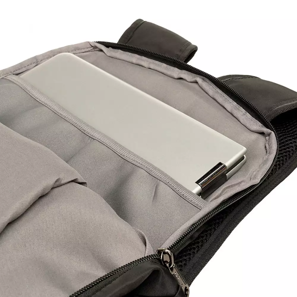 Morral Lugano Sendero 30X42X30Cm Negro Poliester Xm202678