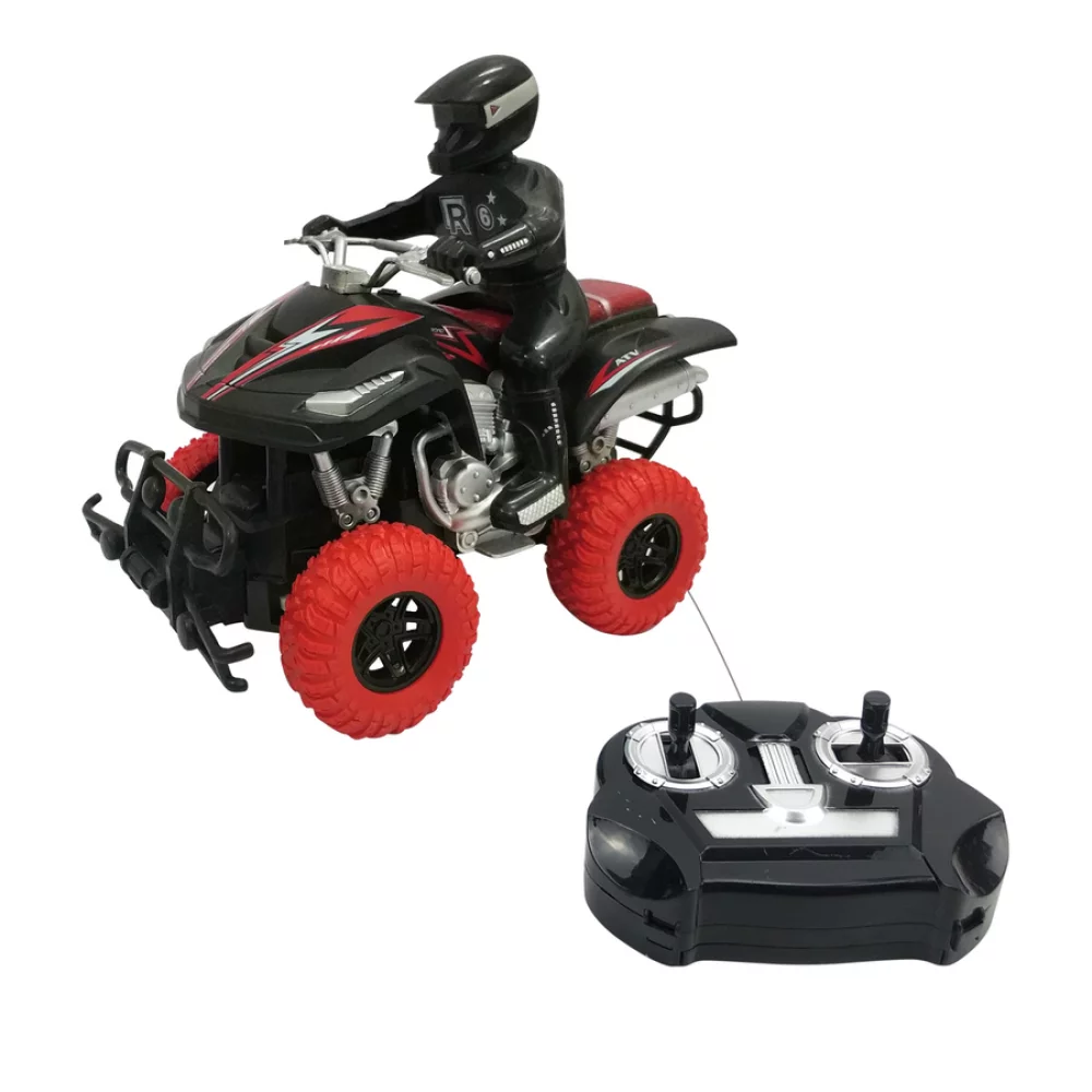 Moto R/C Toy Logic Four Wheels Rojo Bateria Recargable Toy-67921