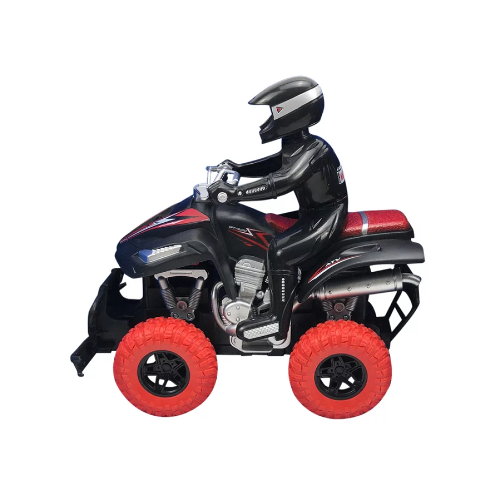 Moto R/C Toy Logic Four Wheels Rojo Bateria Recargable Toy-67921