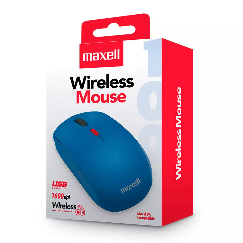 Mouse Maxell Inalambrico 1600 Dpi 347899