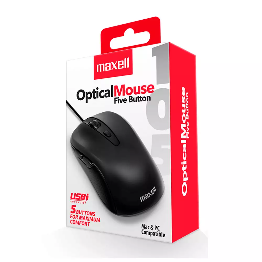 Mouse Maxell Optical 5 Botones 348416