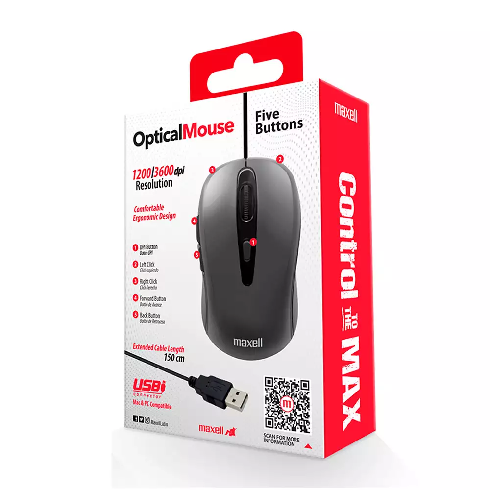 Mouse Optical 5 Botones 348419